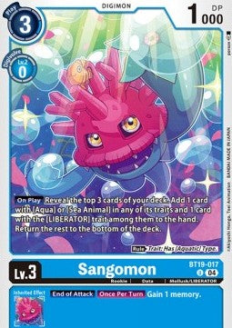 Sangomon (BT19-017) (V.1) - Special Booster Ver 2.0 (Uncommon) [SB2.0-BT19-017]