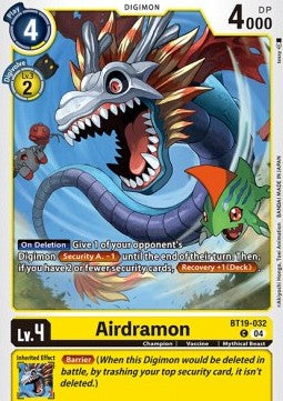 Airdramon (BT19-032) - Special Booster Ver 2.0 (Common) [SB2.0-BT19-032]