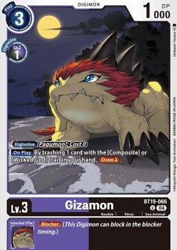 Gizamon (BT19-066) - Special Booster Ver 2.0 (Uncommon) [SB2.0-BT19-066]