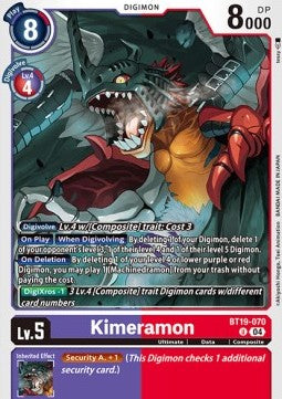 Kimeramon (BT19-070) - Special Booster Ver 2.0 (Uncommon) [SB2.0-BT19-070]