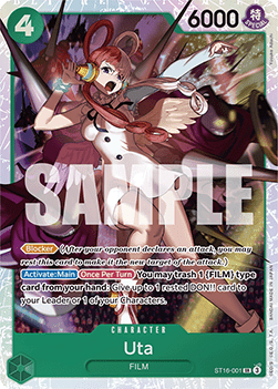 Uta (ST16-001) - Starter Deck: Green Uta (Super Rare) [ST-16-001]