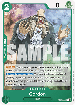 Gordon (ST16-002) - Starter Deck: Green Uta (Common) [ST-16-002]