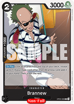 Brannew (OP03-089) - Starter Deck: Smoker (Rare) [ST-19-OP03-089]