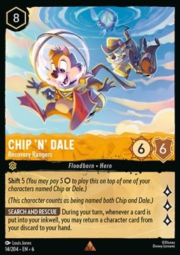 Chip 'n' Dale - Recovery Rangers (V.1) - Azurite Sea (Rare) [6AZS-14]