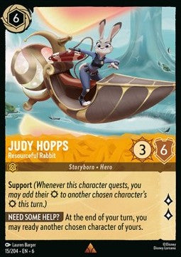 Judy Hopps - Resourceful Rabbit - Azurite Sea (Rare) [6AZS-15]
