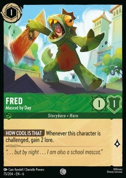 Fred - Mascot by Day - Azurite Sea (Common) [6AZS-75]
