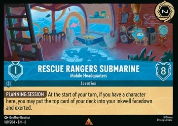 Rescue Rangers Submarine - Mobile Headquarters - Azurite Sea (Rare) [6AZS-169]