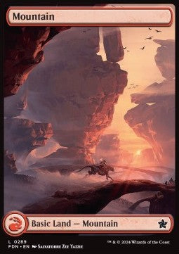 Mountain (V.2) - Magic: The Gathering Foundations: Extras (Land) [XFDN-289]