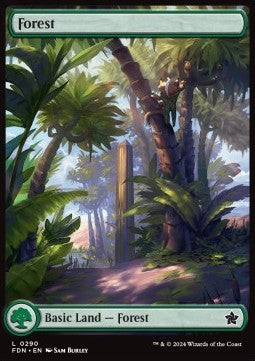 Forest (V.1) - Magic: The Gathering Foundations: Extras (Land) [XFDN-290]