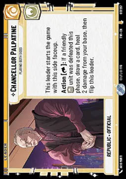 Chancellor Palpatine // Darth Sidious, Playing Both Sides - Twilight of the Republic (Rare) [TWI-017]
