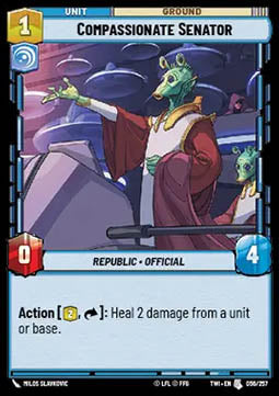 Compassionate Senator - Twilight of the Republic (Uncommon) [TWI-056]