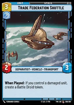 Trade Federation Shuttle - Twilight of the Republic (Common) [TWI-060]