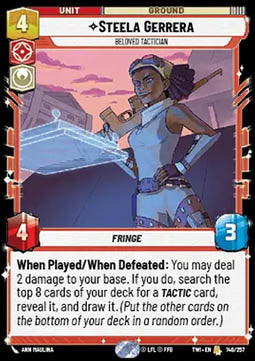 Steela Gerrera, Beloved Tactician - Twilight of the Republic (Rare) [TWI-146]