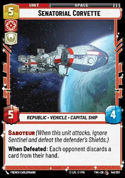 Senatorial Corvette - Twilight of the Republic (Common) [TWI-148]