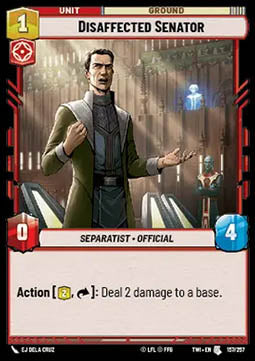 Disaffected Senator - Twilight of the Republic (Uncommon) [TWI-157]