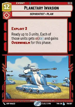 Planetary Invasion - Twilight of the Republic (Legendary) [TWI-178]