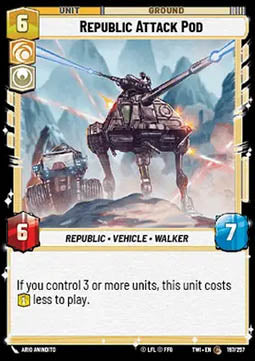Republic Attack Pod - Twilight of the Republic (Common) [TWI-197]
