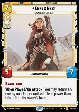 Enfys Nest, Champion of Justice - Twilight of the Republic (Rare) [TWI-198]