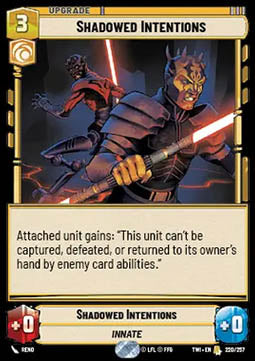 Shadowed Intentions - Twilight of the Republic (Rare) [TWI-220]