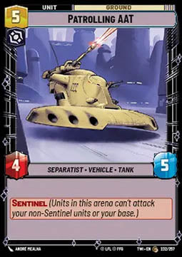 Patrolling AAT - Twilight of the Republic (Common) [TWI-232]