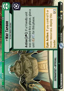 Wat Tambor, Techno Union Foreman (V.1) - Twilight of the Republic: Extras (Rare) [XTWI-281]