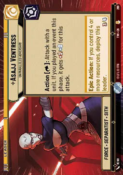 Asajj Ventress, Unparalleled Adversary (V.1) - Twilight of the Republic: Extras (Rare) [XTWI-289]