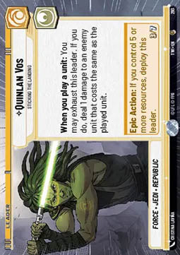 Quinlan Vos, Sticking the Landing (V.1) - Twilight of the Republic: Extras (Common) [XTWI-293]