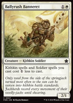 Ballyrush Banneret - Magic: The Gathering Foundations: Starter Collection (Common) [SFDN-567]