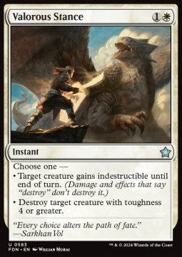 Valorous Stance - Magic: The Gathering Foundations: Starter Collection (Uncommon) [SFDN-583]