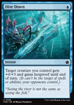 Dive Down - Magic: The Gathering Foundations: Starter Collection (Common) [SFDN-588]