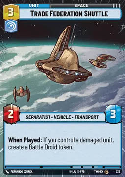 Trade Federation Shuttle - Twilight of the Republic: Extras (Common) [XTWI-333]