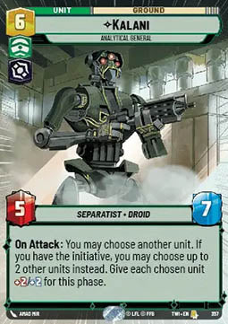Kalani, Analytical General - Twilight of the Republic: Extras (Rare) [XTWI-357]
