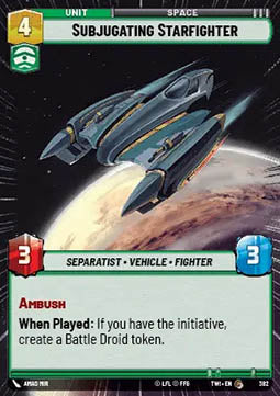 Subjugating Starfighter - Twilight of the Republic: Extras (Common) [XTWI-382]