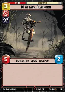 B1 Attack Platform - Twilight of the Republic: Extras (Common) [XTWI-401]
