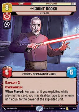 Count Dooku, Fallen Jedi - Twilight of the Republic: Extras (Rare) [XTWI-406]
