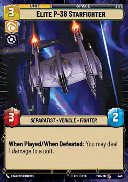 Elite P-38 Starfighter - Twilight of the Republic: Extras (Common) [XTWI-446]
