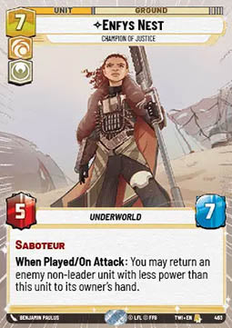 Enfys Nest, Champion of Justice - Twilight of the Republic: Extras (Rare) [XTWI-463]