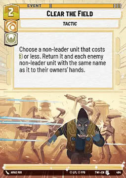 Clear the Field - Twilight of the Republic: Extras (Uncommon) [XTWI-464]