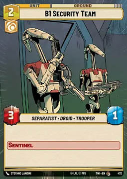 B1 Security Team - Twilight of the Republic: Extras (Common) [XTWI-472]