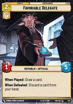 Favorable Delegate - Twilight of the Republic: Extras (Common) [XTWI-473]