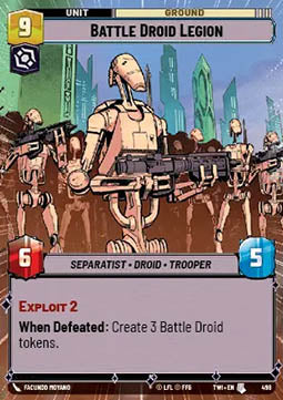 Battle Droid Legion - Twilight of the Republic: Extras (Uncommon) [XTWI-498]