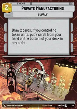 Private Manufacturing - Twilight of the Republic: Extras (Uncommon) [XTWI-517]