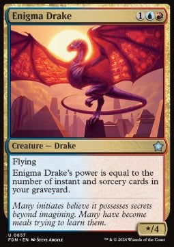 Enigma Drake - Magic: The Gathering Foundations: Starter Collection (Uncommon) [SFDN-657]