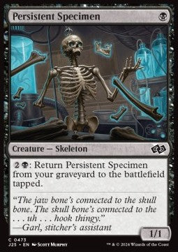 Persistent Specimen