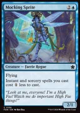 Mocking Sprite - Magic: The Gathering Foundations (Common) [FDN-159]