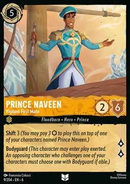 Prince Naveen - Vigilant First Mate - Azurite Sea (Uncommon) [6AZS-9]