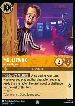 Mr. Litwak - Arcade Owner - Azurite Sea (Common) [6AZS-24]
