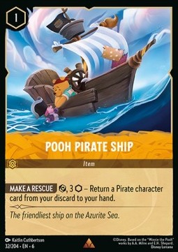 Pooh Pirate Ship - Azurite Sea (Rare) [6AZS-32]