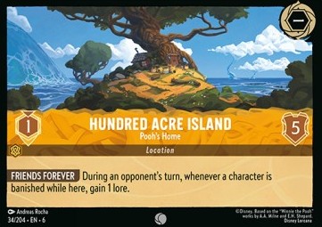 Hundred Acre Island - Pooh's Home - Azurite Sea (Common) [6AZS-34]
