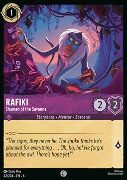 Rafiki - Shaman of the Savanna - Azurite Sea (Common) [6AZS-42]